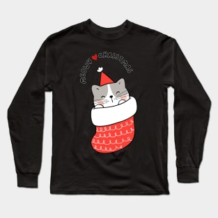 Meowy Christmas Long Sleeve T-Shirt